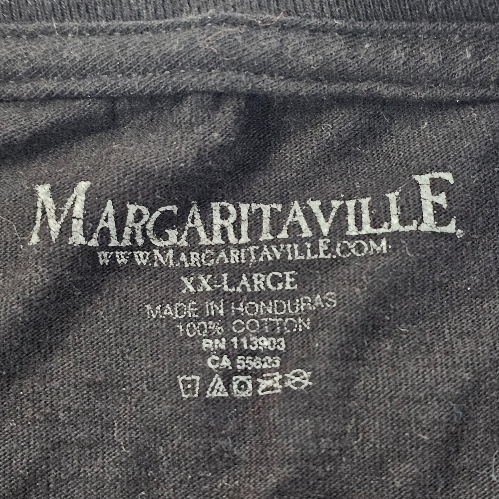 Margaritaville Key West Black Short Sleeve Cotton T-Shirt Men's 2XL - Picture 5 of 8